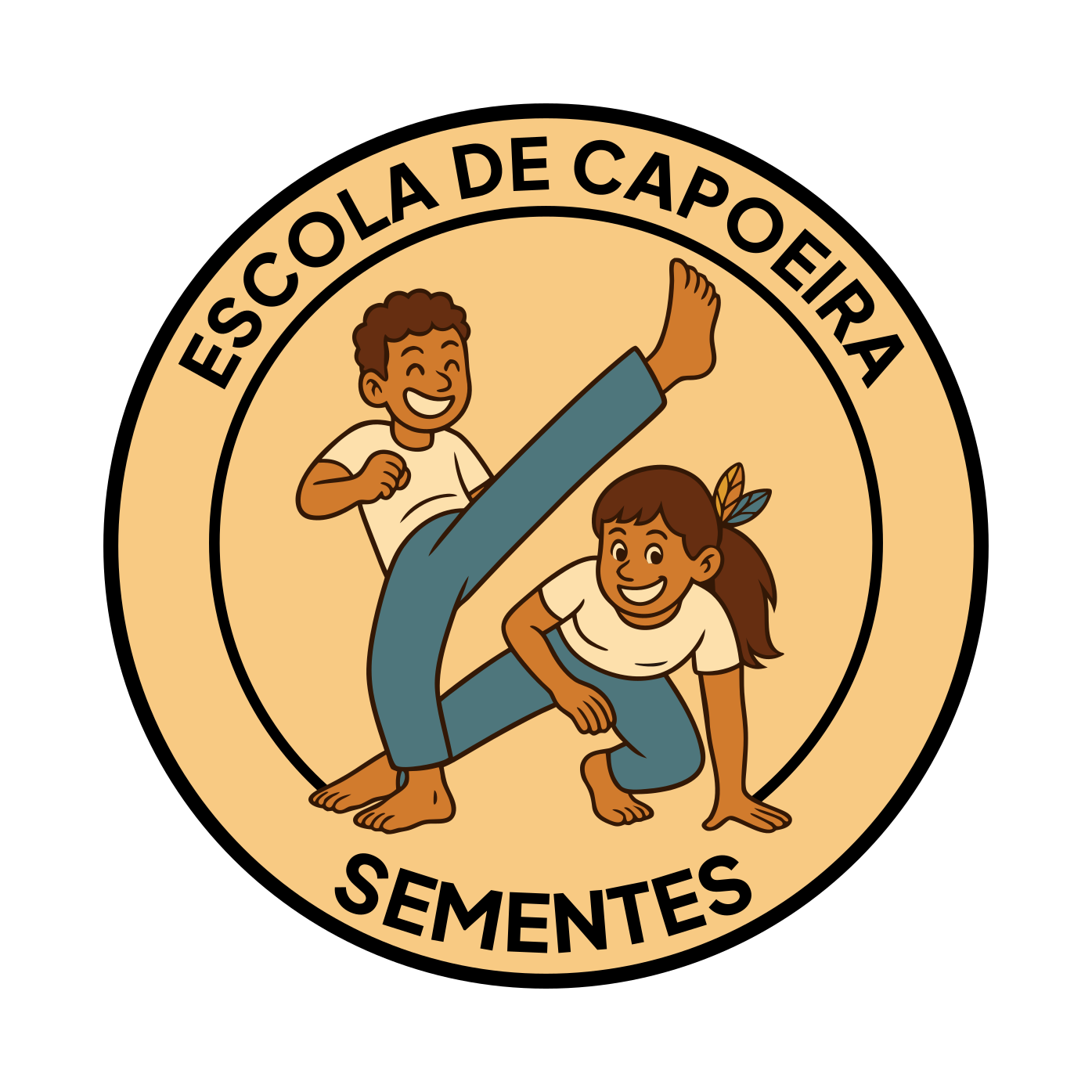 Emblema da Capoeira Sementes